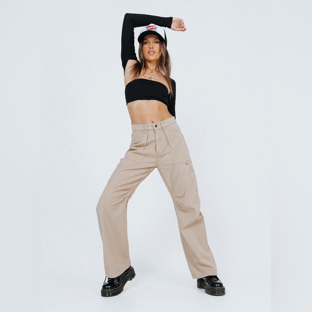 Princess Polly | LIONESS MIAMI VICE PANTS BEIGE